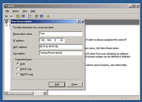 Met een DHCP reservering krijgt je apparaat altijd hetzelfde IP-adres